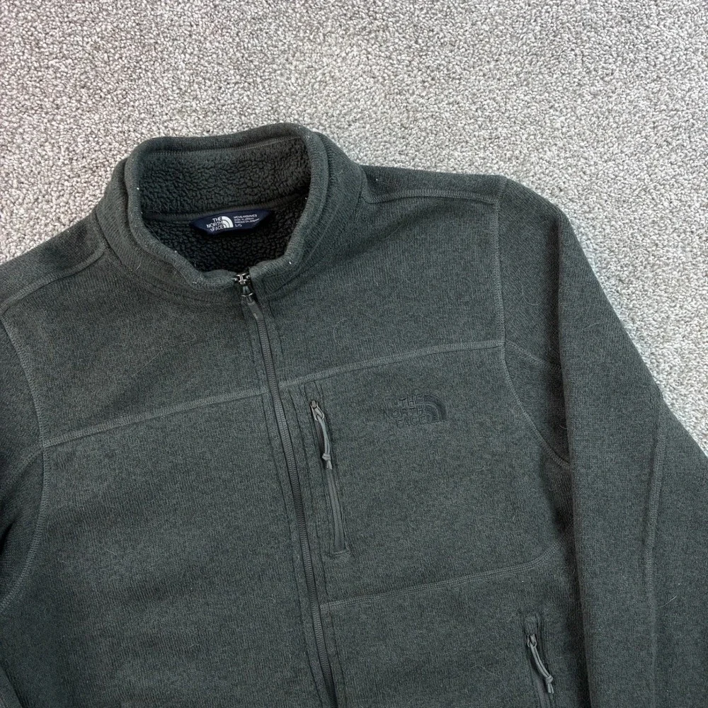 The North Face Gordon Lyons Jacket Mens Large Gray Fleece Full Zip NF0A33R5